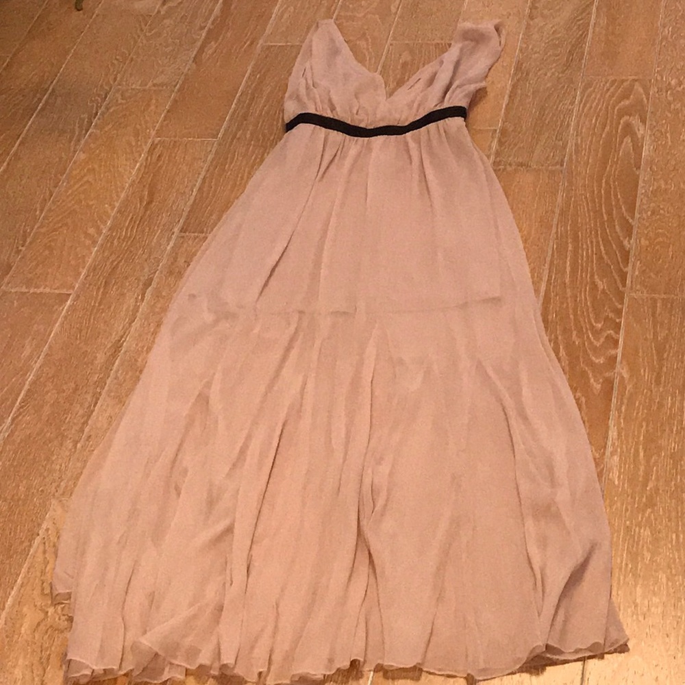 {Alice + Olivia} Long Blush Pink Dress